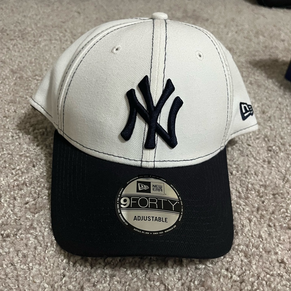 New Era Black and White Cap